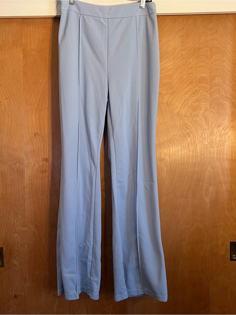 SHEIN Light Blue Wide-Leg Pull-On Pants